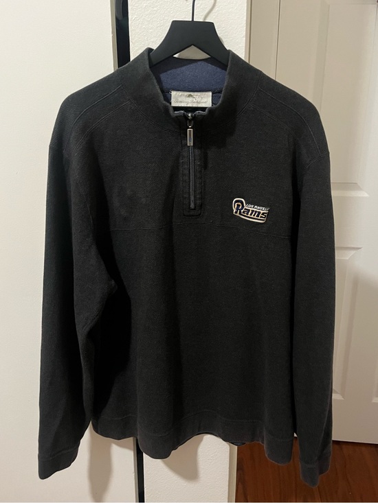 Tommy Bahama Other - Los Angeles Rams Tommy Bahama Reversible 1/4 Zip Sweater Men Xl Blue Grey